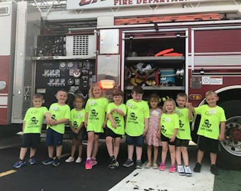 Safety Town provides children ages 4 and 5 with a special opportunity to learn about traffic, fire and other safety issues. Several sessions are available during the summer months.