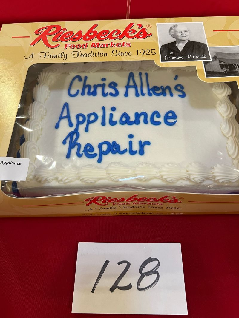 Carr Center Cake Auction Entry Chris Allen's Appliance Repair