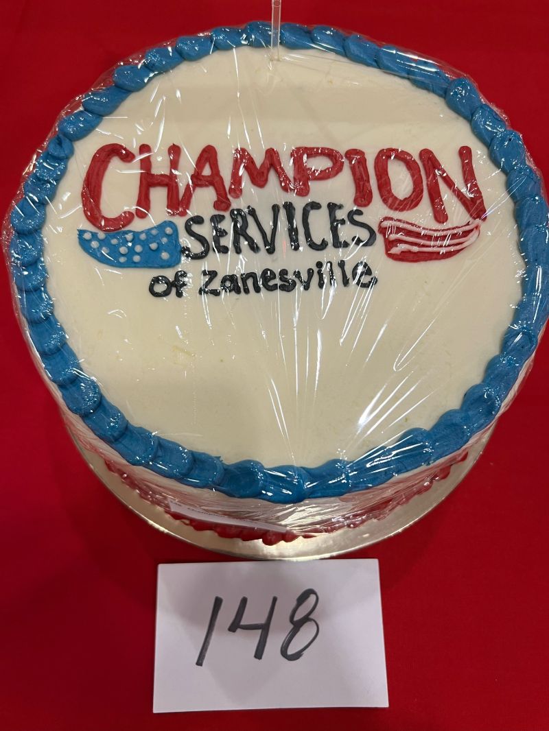 Carr Center Cake Auction Entry Champion Services of Zanesville
