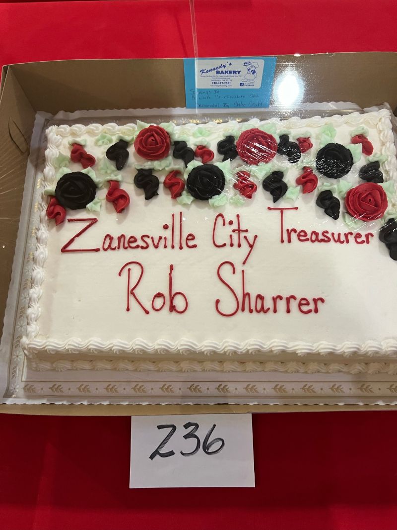 Carr Center Cake Auction Entry Rob Sharrer, City Treasurer