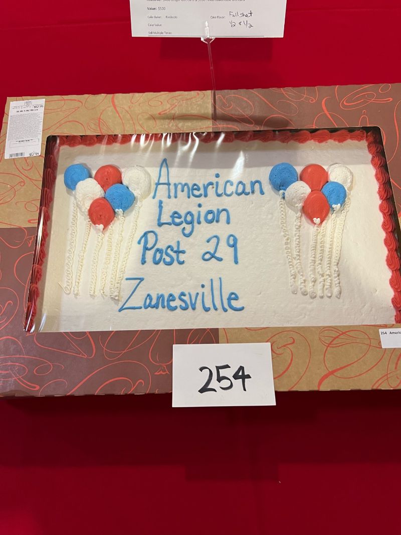 Carr Center Cake Auction Entry American Legion Post 29