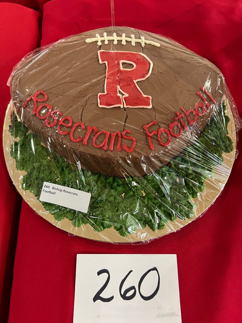 Carr Center Cake Auction Entry Bishop Rosecrans Football