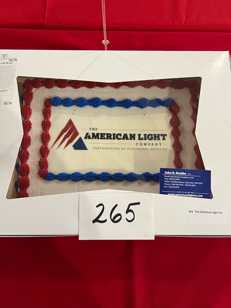 Carr Center Cake Auction Entry The American Light Co.