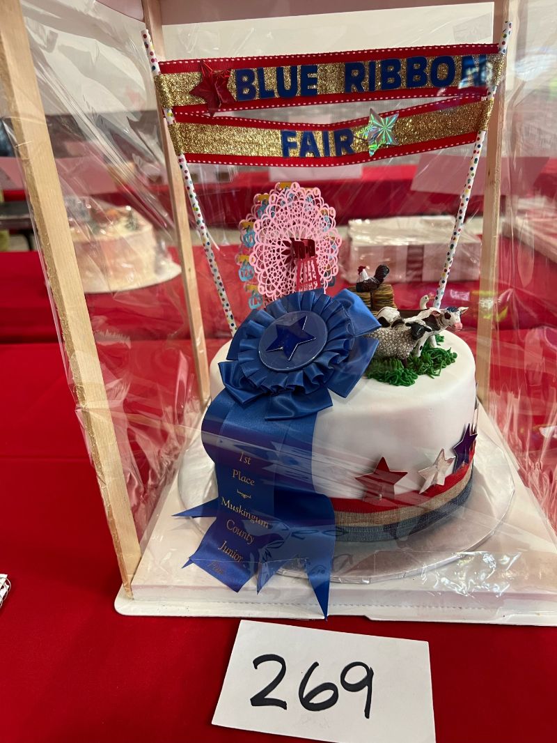Carr Center Cake Auction Entry Muskingum County Blue Ribbon Fair