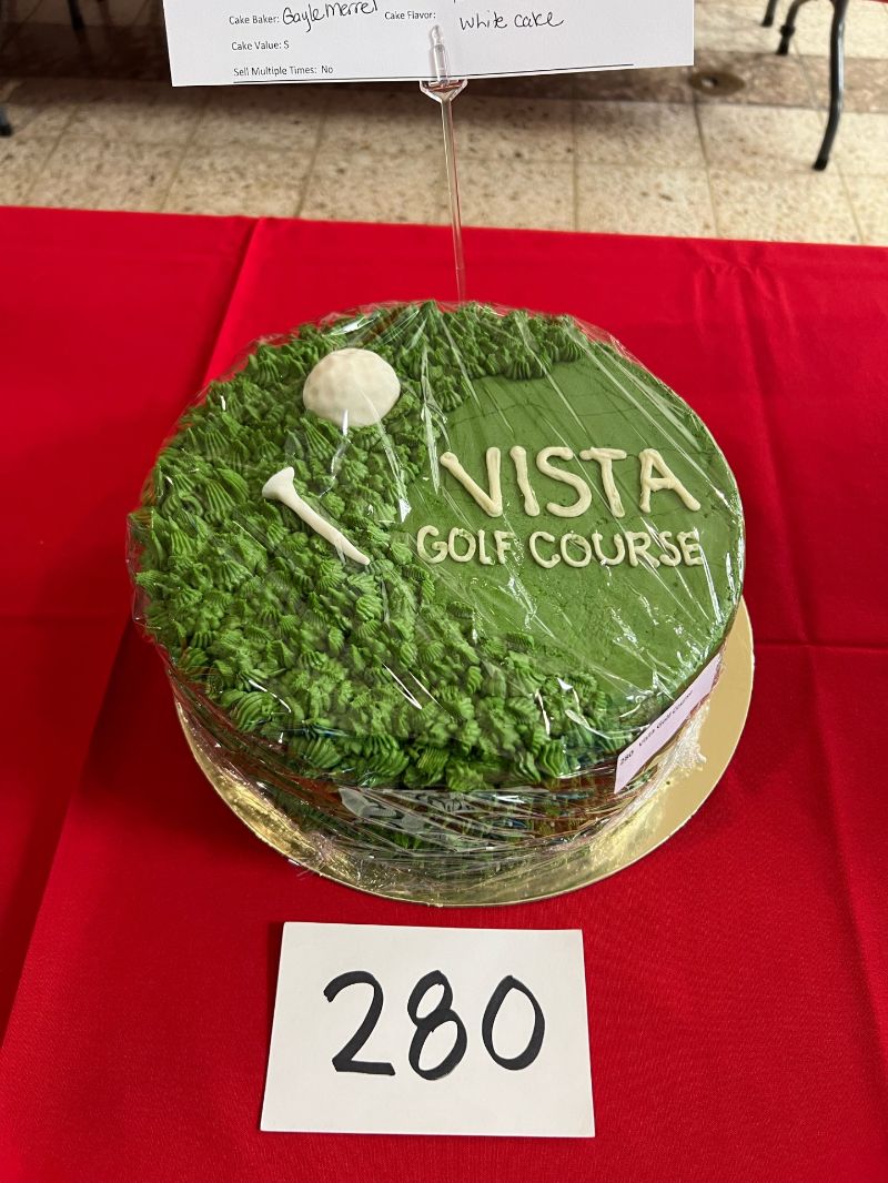 Carr Center Cake Auction Entry Vista Golf Course