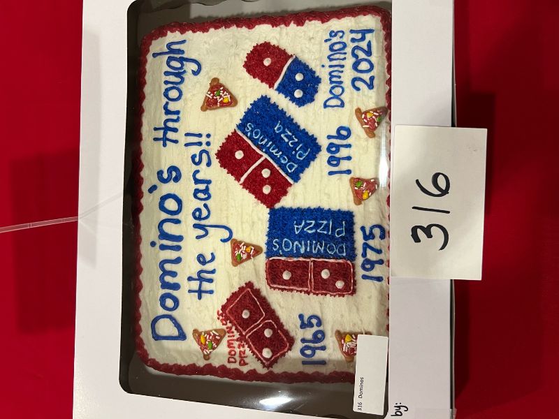 Carr Center Cake Auction Entry Dominos