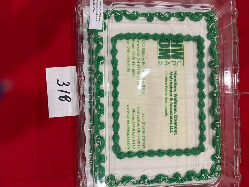 Carr Center Cake Auction Entry Hamilton, Waltman, Obenour, Melsheimer & Assoc., LLC CPAs