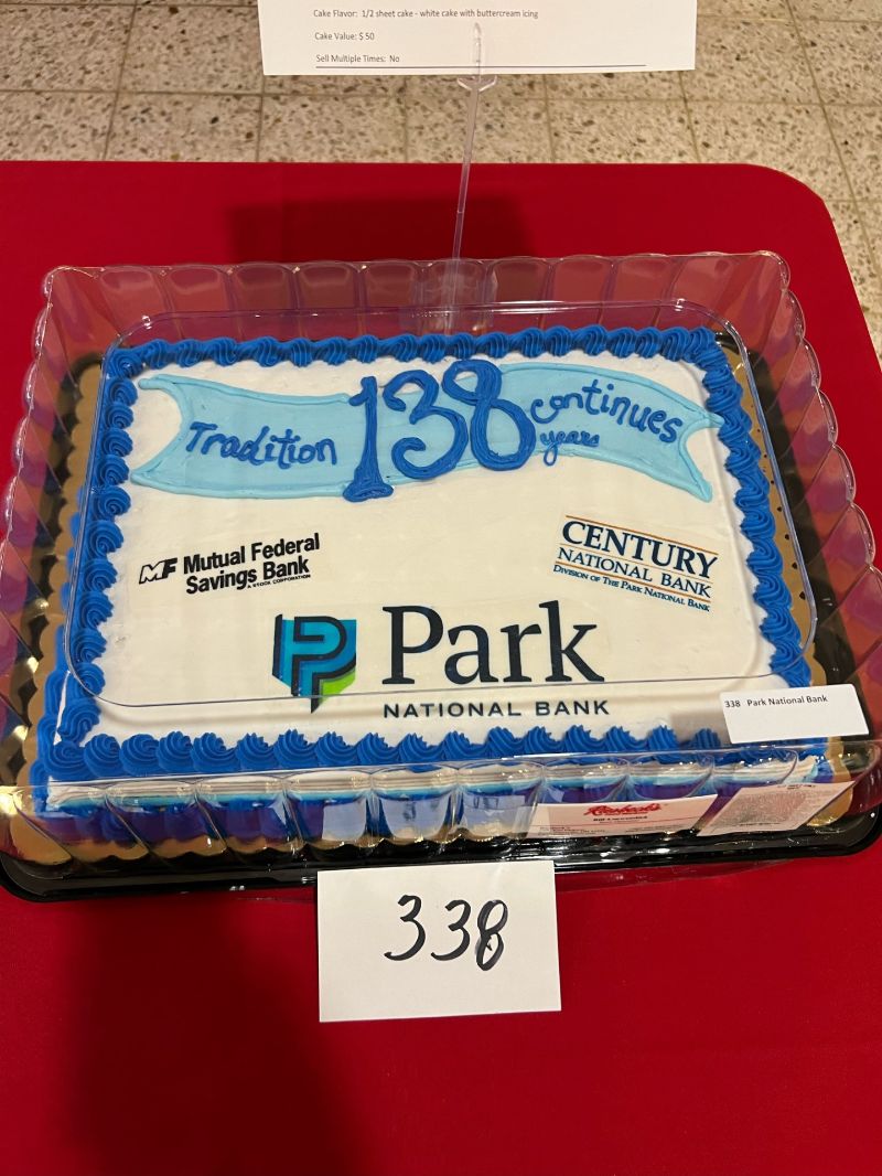 Carr Center Cake Auction Entry Park National Bank