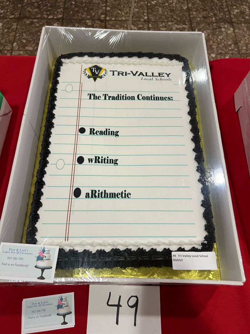 Carr Center Cake Auction Entry Tri-Valley Local School District
