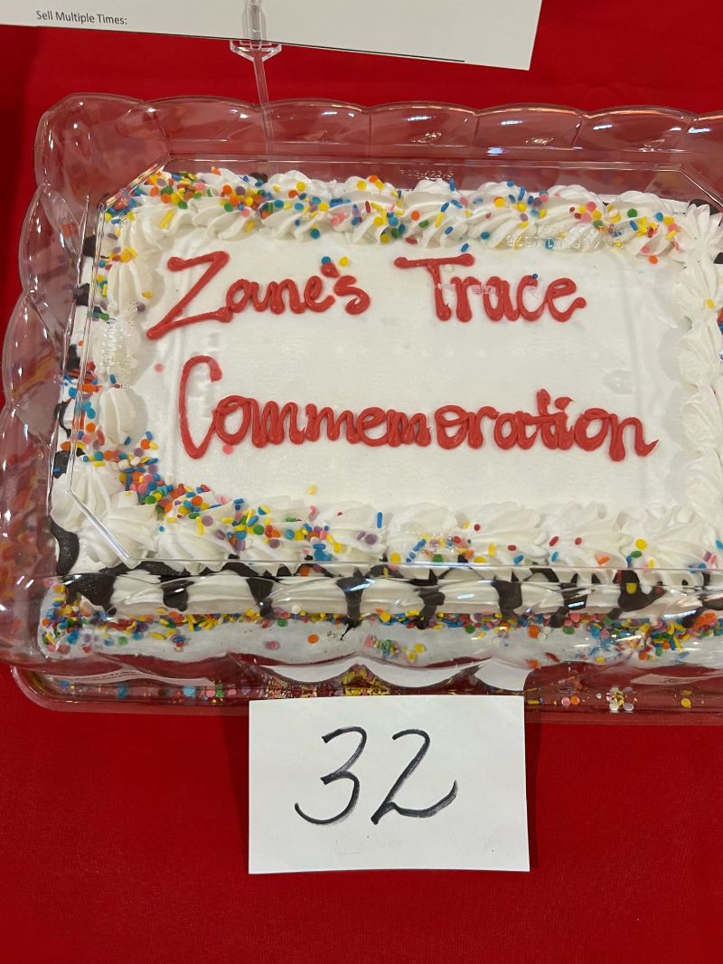 Carr Center Cake Auction Entry Zane's Trace Commemoration