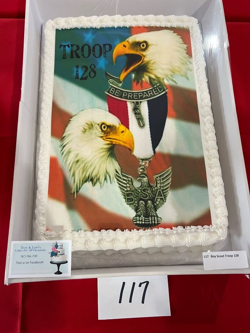 Carr Center Cake Auction Entry Boy Scout Troop 128