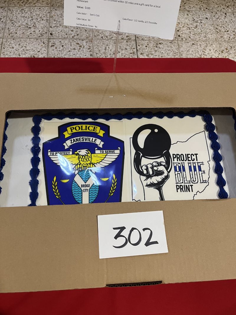 Carr Center Cake Auction Entry Zanesville Police Department